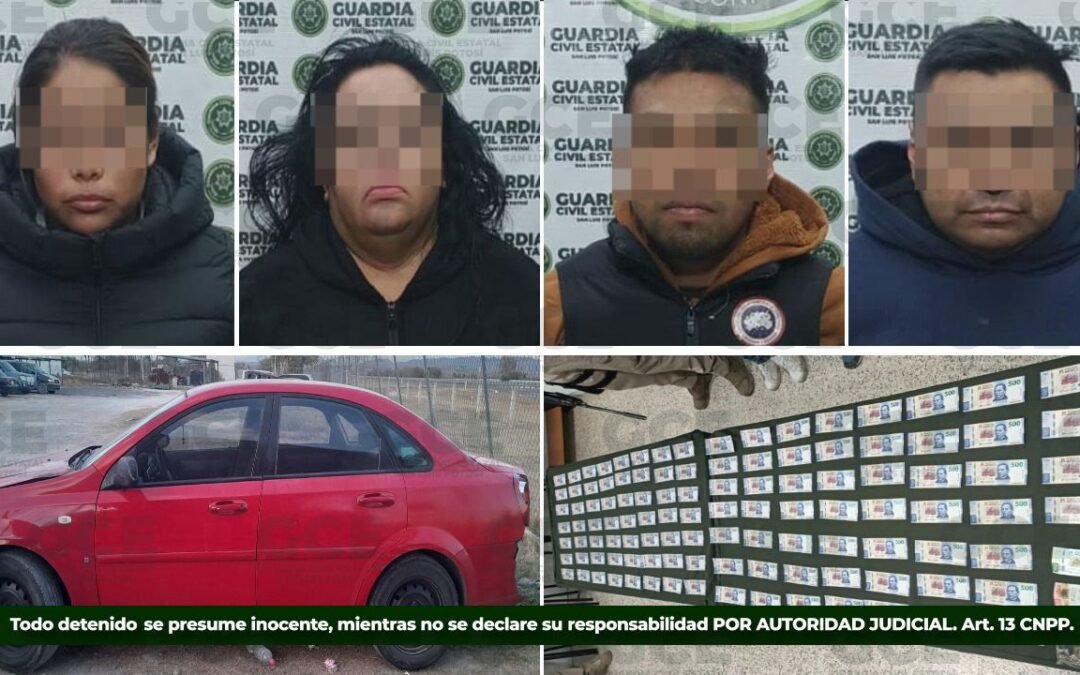 ACCIONES DE LA GCE PERMITEN DETENCIÓN POR POSESIÓN DE BILLETES APÓCRIFOS